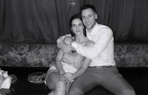 Caitlin McCaffery e Connor Clark celebram o marco do relacionamento 2024 WNBA Draft