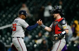 Com os rostos da família de volta as bravas rochas novamente MLB: Atlanta Braves no Colorado Rockies