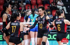 Dell Palomata ganha confiança em enfrentar equipes no exterior Dell Palomata, da PLDT High Speed Hitters, durante um jogo da AVC Champions League, infelizmente