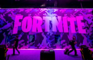 Epic Games acabou de ganhar contra a Apple Attendees walk past signage for Epic Games Inc.'s Fortnite