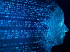 Fontes: projeto SGLang se transforma em RadixArk com avaliação de US$ 400 milhões enquanto o mercado de inferência explode AI robot face and programming code on a black background.