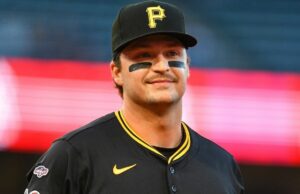 Megan Gorski, esposa de Matt Gorski, compartilha seus sentimentos sobre o primeiro home run da MLB do Pirates. fechar