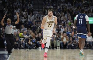 NBA: De volta em casa, Lakers, Rockets ansiosos para adiar a eliminação Luka Doncic Lakers Timberwolves NBA Playoffs Primeira rodada