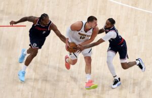 NBA: Nuggets procuram liderar Clippers após dramático Dunk Nikola Jokic Nuggets Clippers Kawhi Leonard NBA Playoffs Game 4