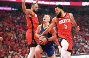 O Golden State Warriors toma uma grande decisão sobre Brandin Podziemski antes do jogo 3 vs foguetes. fechar
