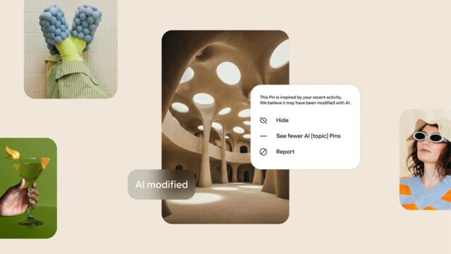 O Pinterest libera novas ferramentas para a AI-slop




