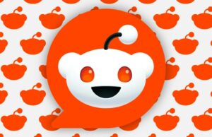 Reddit está testando crachás de verificação large Reddit logo overlaying background of smaller logo silhouettes
