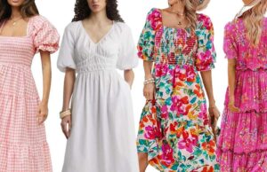 Os 17 vestidos mais bonitos com mangas de massa folhada que escondem ‘asas de morcego’ Os 17 vestidos mais bonitos com mangas de massa folhada que escondem 'asas de morcego'