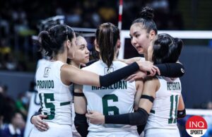Os Lady Spikers estão confiantes à frente de seu confronto contra Tams La Salle Lady Spikers no jogo de torneio de vôlei feminino da temporada 87 do UAAP.