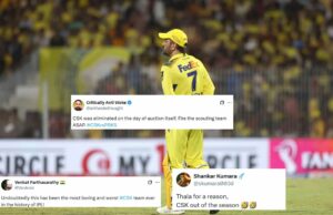 Os fãs do CSK entram em erupção depois que o CSK é eliminado como o primeiro time dos playoffs do IPL 2025 com a derrota do PBKS Os fãs do CSK entram em erupção depois que o CSK é eliminado como o primeiro time dos playoffs do IPL 2025 com a derrota do PBKS