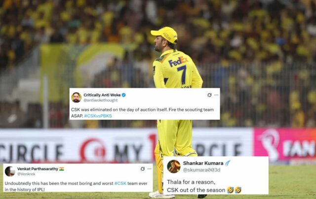 Os fãs do CSK entram em erupção depois que o CSK é eliminado como o primeiro time dos playoffs do IPL 2025 com a derrota do PBKS



