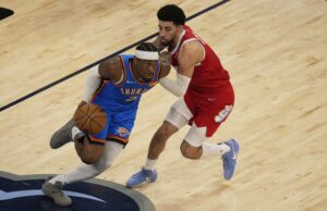 Playoffs da NBA: Thunder Beat Grizzlies e chega às meias-finais do oeste Shai Gilgeous-Alexander OKC Thunder Sweep Grizzlies NBA Playoffs Game 4