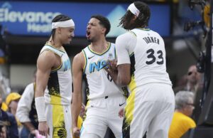 Playoffs da NBA: os Pacers de Haliburton eliminam Bucks na prorrogação Tyrese Haliburton Pacers elimina os playoffs da NBA Bucks