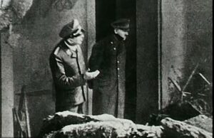 O Um cache surpreendente de documentos relacionados à morte de Hitler há 80 anos foi lançado pelo Serviço de Segurança da FSB da Rússia. Acima: a última fotografia conhecida de Hitler, tirada do lado de fora de seu bunker em Berlim dias antes de tirar a própria vida