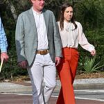 Buster Murdaugh e Brooklynn White chegam ao Tribunal do Condado de Colleton na Carolina do Sul para processos judiciais sobre o duplo assassinato de Alex Murdaugh em fevereiro de 2023