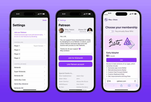 A Delta lança seu aplicativo iOS apoiado pelo Patreon depois que a alteração da política da App Store da App Store




