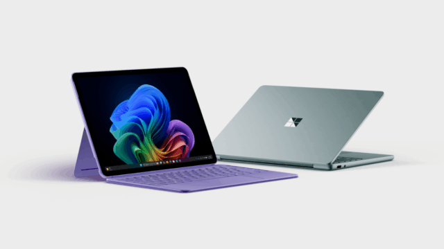 Três cores do laptop de 13 polegadas da Microsoft Surface