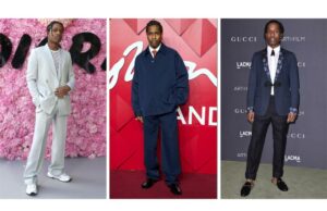 A moda sempre foi uma ferramenta importante para os homens negros se expressarem e serem julgados. Esta foto de combinação mostra várias moda usadas pelo motorista da Fórmula 1 Lewis Hamilton.