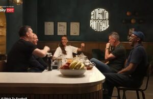 A piada de Roy Keane sobre três palavras sobre Eni Aliko tem Ian Wright, seus colegas e lenda do Arsenal no derrame. Eles assumem a festa para “bloquear” as oportunidades para as mulheres trabalharem na TV. Roy Keane deixou Ian Wright nos pontos depois desta semana apontou a escavação fácil no Eni Aluko