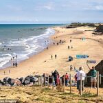Happisburgh, na costa de Norfolk, perdeu mais de 250 metros de costa desde os anos 90.