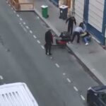 34 anos andou ontem de manhã quando três homens armados na capital Rue Pache se aproximaram dela