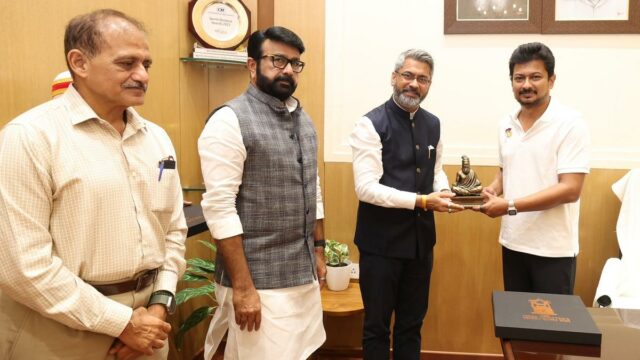 AIF Kalyan Chaubey encontra Dy. CM Udhayanidhi Stalin para discussões sobre o desenvolvimento de futebol feminino em Tamil Nad

