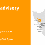 ATUALIZAÇÃO: Um aviso de vento está em vigor para as Montanhas Interior de North Bay, East Bay Hills e East Bay Hills até segunda -feira.