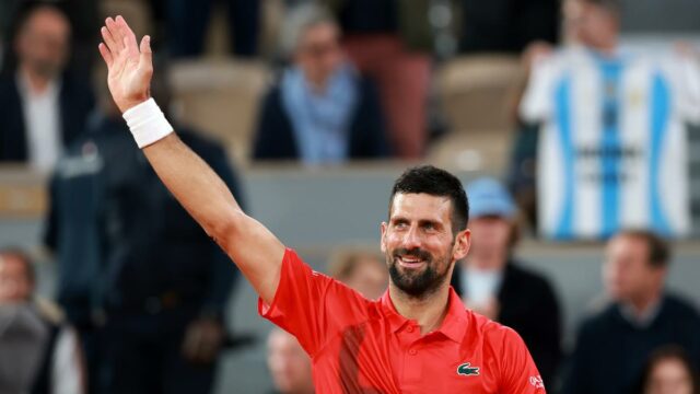 Aberto francês 2025: Djokovic Moves na segunda rodada com uma vitória sobre o McDonald


