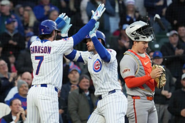 Adames e Chapman cometem dois erros enquanto os gigantes do SF perdem para os Cubs



