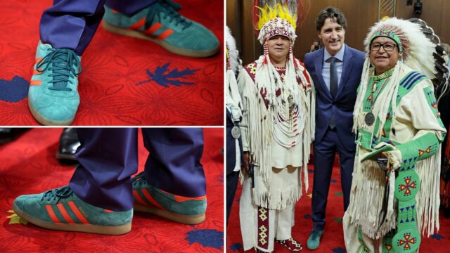 Adequado para rei? O ex -ministro -chefe Trudeau usa tênis para ver o discurso do trono do rei Charles

