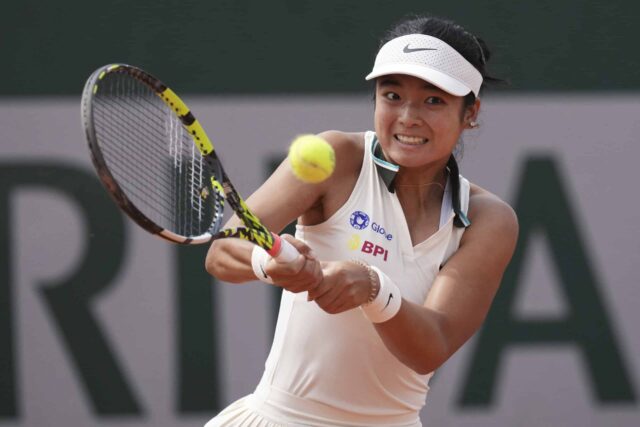 -Pespe a produção inicial do desenho principal do Grand Slam da mulher, Alex Eala venceu o primeiro Aberto da França nos casais.