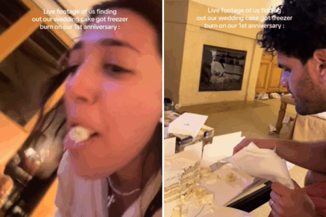 Amigos bolo de casamento congelado para seus arrependimentos vem rapidamente

