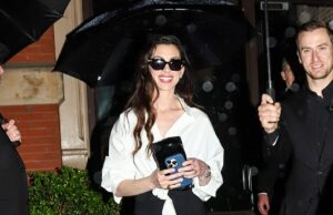 Anne Anne Hathaway parecia incrível quando saiu para a pós -partia do Met Gala em Nova York na segunda -feira