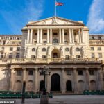 Taxas: o banco de investimento dos EUA Morgan Stanley prevê outros cinco cortes do Bank of England este ano, reduzindo a taxa bancária para 3,25% até o final de 2025 em 4,5%