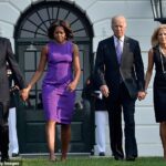 Seu post foi então compartilhado por sua esposa Michelle, mas ela não adicionou outras palavras ou notícias para apoiar, no meio de anúncios de longo prazo sobre as disputas entre ela e Biden