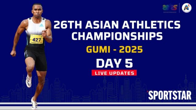 Campeonato de Atletismo da Ásia 2025, Dia 5 Live: Sachin, título de Javelin Yash Vir Chase; Animesh, Jyothi nas finais de 200m

