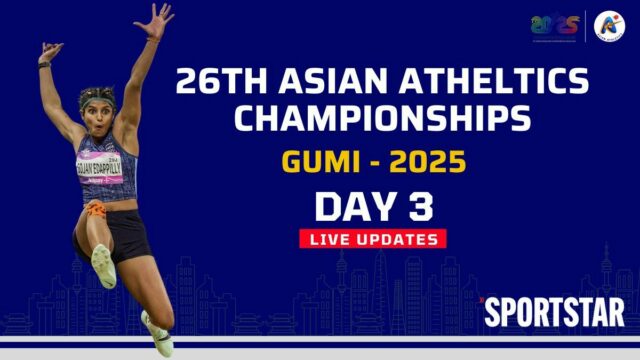 Campeonato de Atletismo da Ásia 2025, dia 3 Atualizações ao vivo: Samardep in Shot Put Final; Sable, Yarraji em ação em breve

