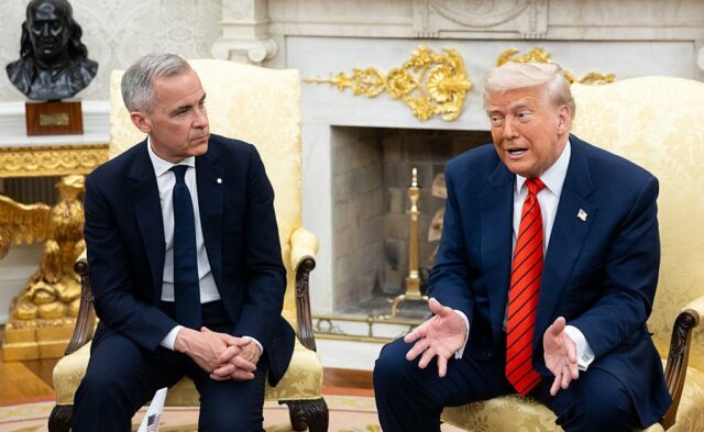 Carney informa Trump que o Canadá não está à venda, e Trump responde um distinto "nunca fale com nunca"



