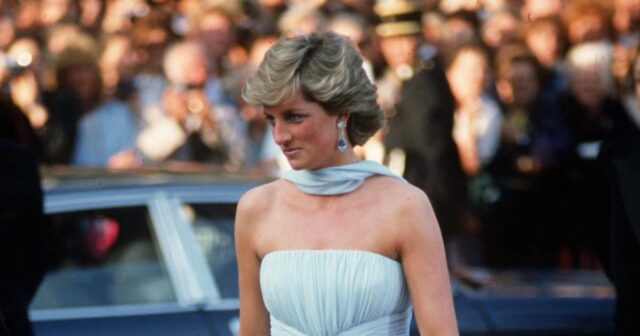 Grace Kelly para pegar um ladrão de como a princesa Diana mostra de 1987 vestida por Cannes mentor Grace Kelly