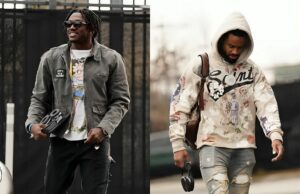 Darius Slay envia uma mensagem de duas palavras para AJ Brown seguindo a celebração do noivado de Aj Brown, estrela de Aj Brown. fechar