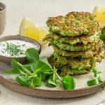 Delicioso jantar para quinta -feira. Demos uma receita, você cozinha. Panquecas de abobrinha com molho