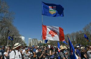 Departamento de Alberta do Canadá: o que você precisa saber O primeiro -ministro Alberta Danielle Smith, acompanhado por outra série de membros da Federação, diz jornalistas do Mayflower Hotel em Washington, 12 de fevereiro de 2025.