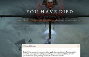 Diablo 4 tem sérios problemas de vazamento de memória, mesmo na 8ª temporada fechar