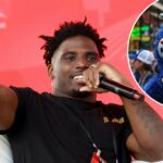 Miami Dolphins Tyreek Hill e sua esposa Keeta Vaccaro Bem -vindo para as fotos do bebê do quarto 804