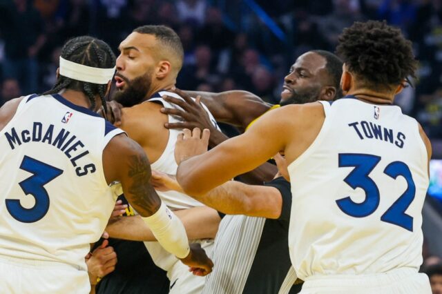 Draymond Green e Timberwolves dos Warriors Rudy Gobert - História da Feud



