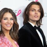 Elizabeth Hurley Promocional O filho Damian Hurley chega às fotos de Bily Ray PDA