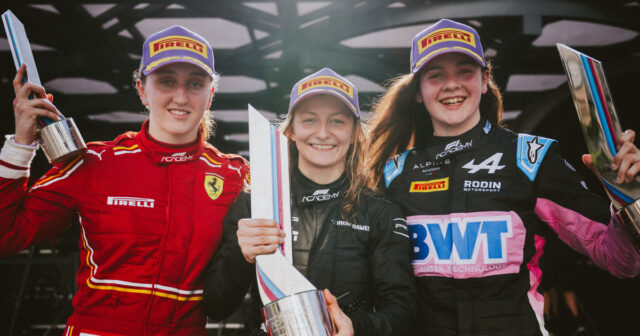 Hamda al Qubaisi, dos Emirados Árabes Unidos e MP Motorsport (8) e Amna Al Qabaisi, da United Arab Emirates e MP Motorsport (88).