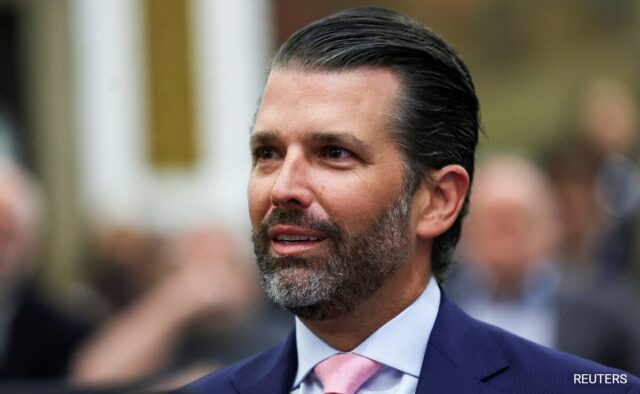 "Esta profissão está lá": Donald Trump Jr para o candidato do presidente

