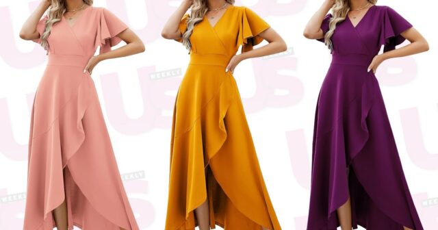 Este vestido de convidado de casamento de US $ 60 na Amazon é mais do que um lisonjeiro para mulheres com mais de 40 anos


