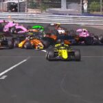 A pilha principal levou apenas alguns segundos para a corrida de Fórmula 2 Race 2 no circuito de Monte-Carlo